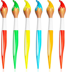 6 Pcs 41.4 Inch Giant Inflatable Paint Brush Large Blow up Paintbrushes Colored