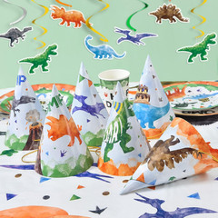 12 Pcs Birthday Party Hats Assorted Themes Cone Paper Headbands | Multiple Style