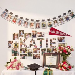 Black Bow Graduation Decorations 2026 Kindergarten to 12th Grade Graduation Phot