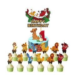 The Lion King Birthday Party Decor Supplies Cake Toppers Cupcakes Set Kit