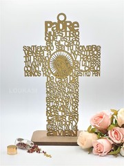 US 12pcs Lady Guadalupe First Communion Baptism Crucifix Centerpieces Laser Cut