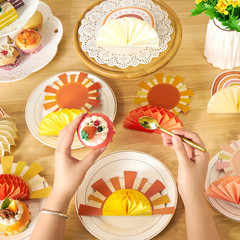 9PCS Boho Sun Honeycomb Centerpieces Boho Rainbow Party Decorations First Trip a
