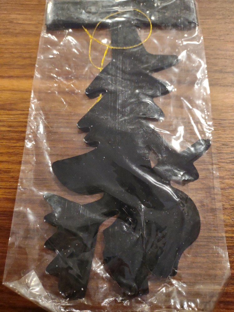 Witch And Broomstick Halloween Party Banner Garland 9 Ft Vintage Woolworth