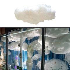 Artificial 3D Fairy White Fake Clouds Cotton Wedding Party Stage Decoration Prop