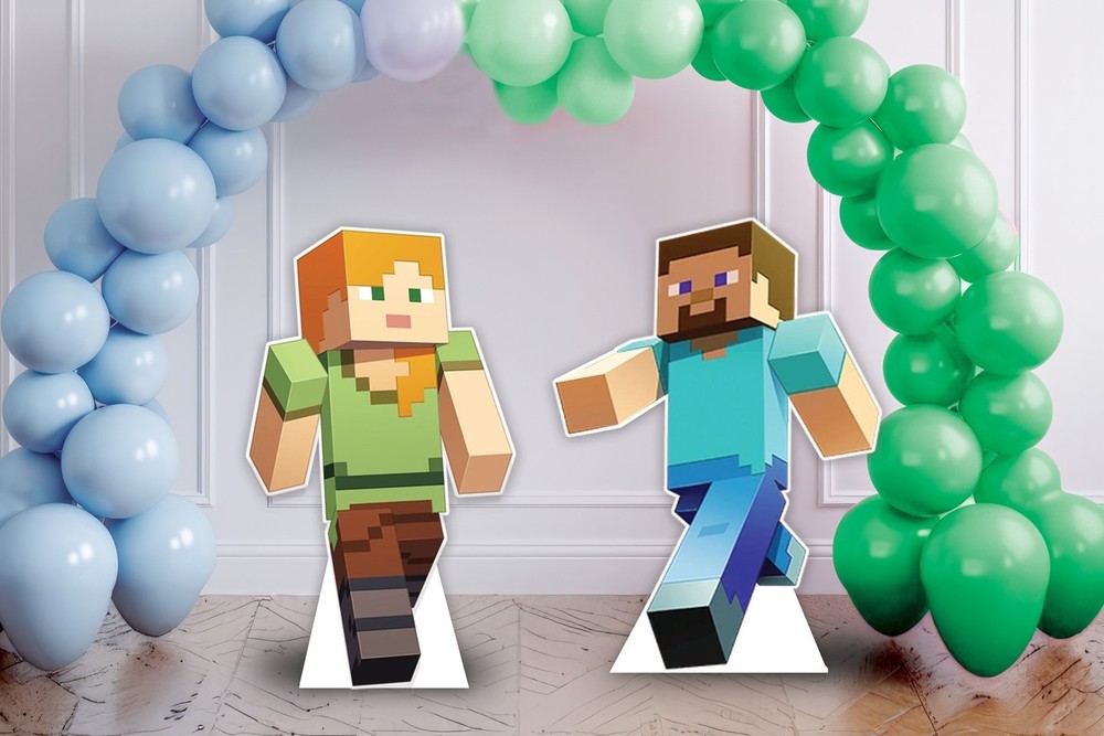 Games Cutouts, Two Games prop 3ft, Party decor