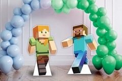 Games Cutouts, Two Games prop 3ft, Party decor
