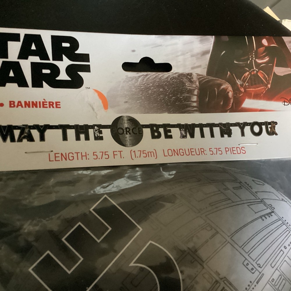 Star Wars «MAY THE FORCE BE WITH YOU» Party Banner 5.75 ft