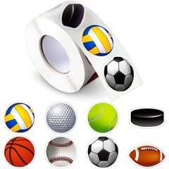 800 Pcs Waterproof Sports Stickers – Basketball, Baseball, Soccer, Football & Mo