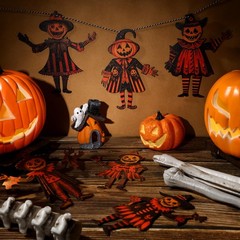 Wonderjune 6.56 ft Halloween Decorations feet, Vintage Color