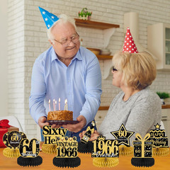60Th Birthday Party Decorations – 9PCS Vintage 60Th Birthday Table Decorations f