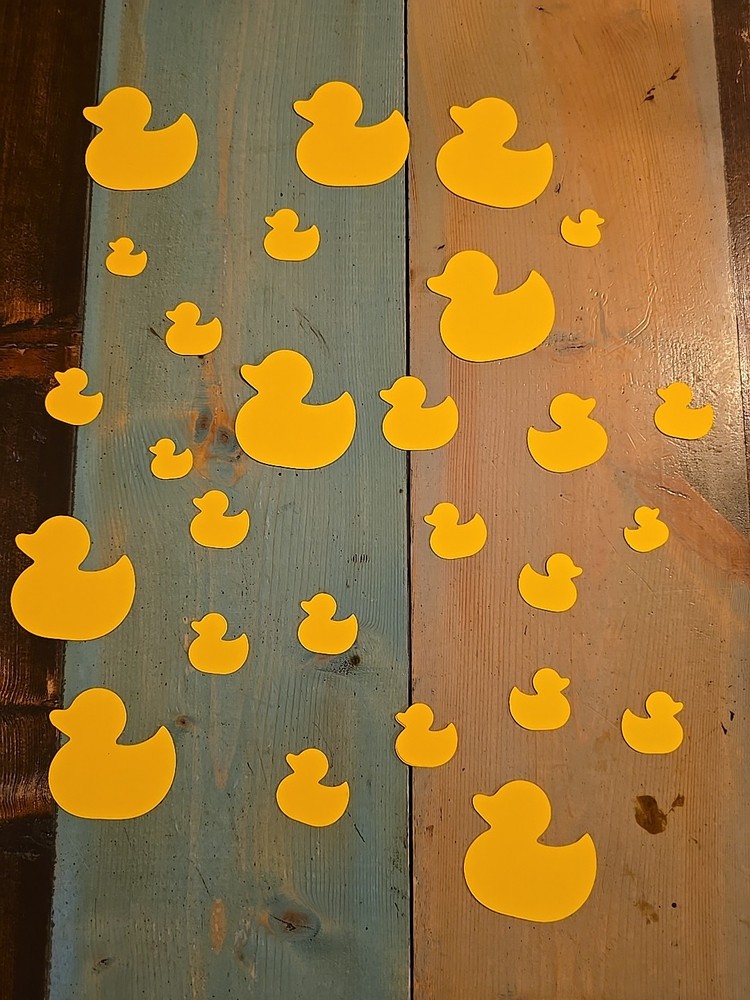 Party Decor Rubber Duck Confetti Table Scatter 100 Pieces