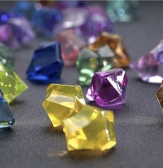 300 PCS Multicolored Acrylic Fake Crushed Ice Rocks Diamonds for Decorations