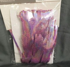 Spritz Backdrop Foil Curtain PINK 6′ L Party Decoration Fringe Metallic 3 Count