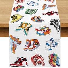 Sneakers Party Decorations Sneaker Table Runner Man Game Sports Themed