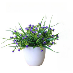 Artificial Floral Arrangement in Pot for Home Table Decor Living Room Office