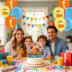 Lorax Happy Birthday Backdrop Lorax Banner Poster for Cartoon Theme Party Dec…