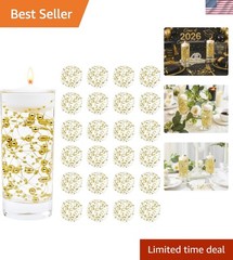 30 PCS Gold Artificial Pearl String Graduation Table Decorations 2026, Vase F…
