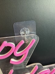 New/ Open Box Neon Pink “Happy Birthday” USB Light-up Sign by Neona Wall TESTED