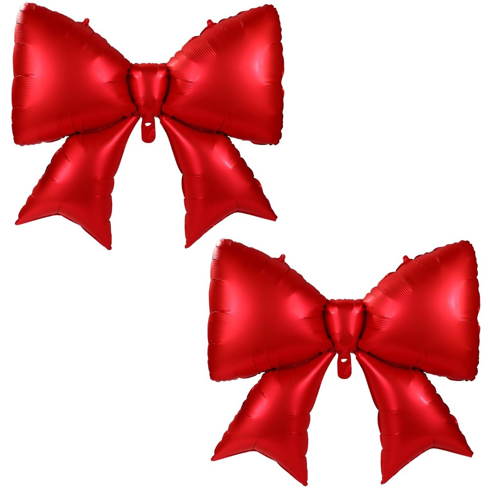 2pcs Large Bow Balloons, Bow Themed Party Decorations Elegant Coquette Balloo…