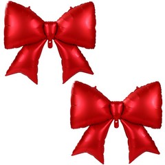 2pcs Large Bow Balloons, Bow Themed Party Decorations Elegant Coquette Balloo…