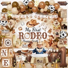 My First Rodeo Birthday Decorations, Wild West Western Cowboy Rodeo 1st Birth…