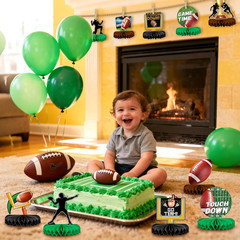 Football Party Table Decorations | Football Birthday Honeycomb Centerpieces Tabl