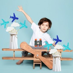 12 PCS Glitter Airplane Party Centerpiece Sticks Aviator Theme Table Toppers