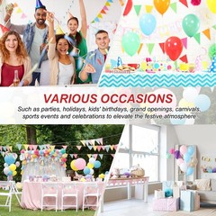 Pennant Banner Flags 100ft, 60 Pcs String Hanging Triangle Bunting DIY Flags …