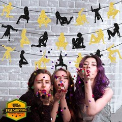Bachelor Party Decorations Twerk Banner Garland Funny Adult Birthday Party De…