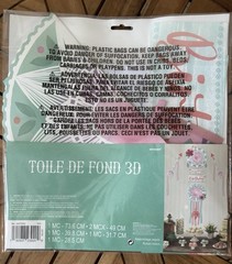 Boho Happy Birthday 3-D Backdrop Paper Ribbon Wall Decoration Set 3.75″-12.5″