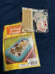 Tropical Luau Party Table Setting Supplies, Handmade Tiki Signs