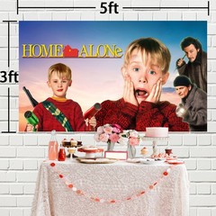 Home Alone Party Supplies Backdrop Banner Birthday Gift Theme Party