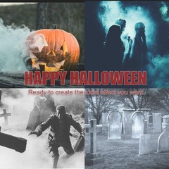 ATDAWN Halloween Fog Machine, Professional Wireless Remote Control Portable S…