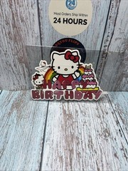Hello Kitty Birthday Backdrop 5×3.5ft Birthday Plus Party Decorations.Ships 24