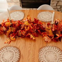 4 Pack Fall Leaf Garland, Total 23.6Ft Artificial Fall Vines Autumn Garland Fall