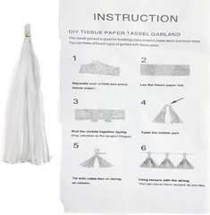 Tissue Paper Tassels Garland Banner Table Decor Party Banner Wedding Birthday Ba