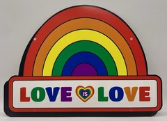 Pride Month Rainbow Banner Decorations Pack – LGBTQ+ Cardboard Signs DIY Kit