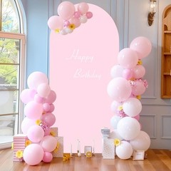 Princess Peach Birthday Castle Arch Backdrop Cover Background Party Decor Props