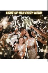200PCS Light up Wands for wedding, Wedding Wands Streamers with 3 Colorful Fl…