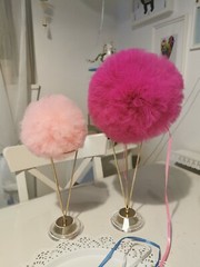 Medium  hand made pretty tulle pom pom (choose your colour)