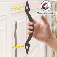 Magnetic Garage Door Hardware Kit 8 Hinges 4 Handles Black 2-Car Decorative