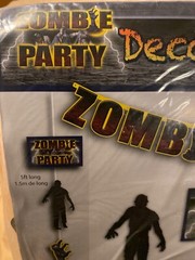 Zombie Part Decorations Kit 10 pieces, Birthday, Halloween, holiday decorations