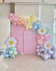 Pastel Daisy Balloon Garland Kit for Spring Celebrations and Events