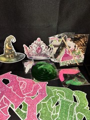 Defying Gravity Party Favor Gift Boxes 50 Pack + 100 Tissue Paper Pink Green