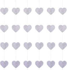 4 Pack Heart Garland Pages Newspaper Bunting Strand String Banner Wedding Valen