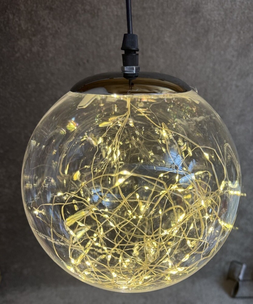 Lumineo Ball Light Decoration 80 Warm White LEDs 20cm (7.9”)D. -5m (16.4’) Cord