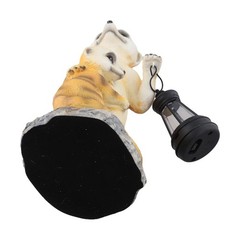 Decorative Resin Outdoor Solar Courtyard Lamp Garden Light 11 by 11 by 25 cm