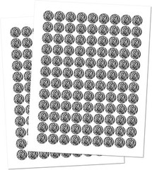 216 Zebra Print Kisses Stickers Labels, Zebra Kisses Stickers for Birthday Party