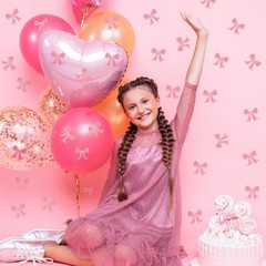 300 PCS Pink Bow Bachelor Party Confetti Shes Tying The Knot Glitter Decor