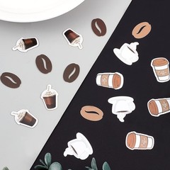 200 PCS Coffee Cup Bean Confetti for Bridal Shower Birthday Party Table Decor